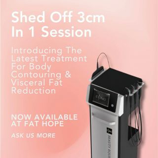 Image 19: 𝐖𝐡𝐚𝐭’𝐬 𝐧𝐞𝐰 𝐚𝐭 𝐅𝐚𝐭 𝐇𝐨𝐩𝐞? Introducing our latest innovation in body contouring: the revolutionary slimming and visceral fat reduction treatment! Harnessing the power of patented 500hz radiofrequency technology, this procedure is designed to sculpt and tone your body like never before. Our advanced radiofrequency technology targets fat cells deep within the body, triggering their natural breakdown and elimination process. The result? A smoother, firmer appearance with noticeable reductions in inches. Other benefits include: ✅Slimmer and toned body ✅Smaller waistline ✅Reduced cellulite ✅Less skin dimpling Experience the transformative benefits of our contouring treatment and step confidently into the body you’ve always dreamed of. Ready to embrace a new you? Contact us today to learn more and schedule your consultation!